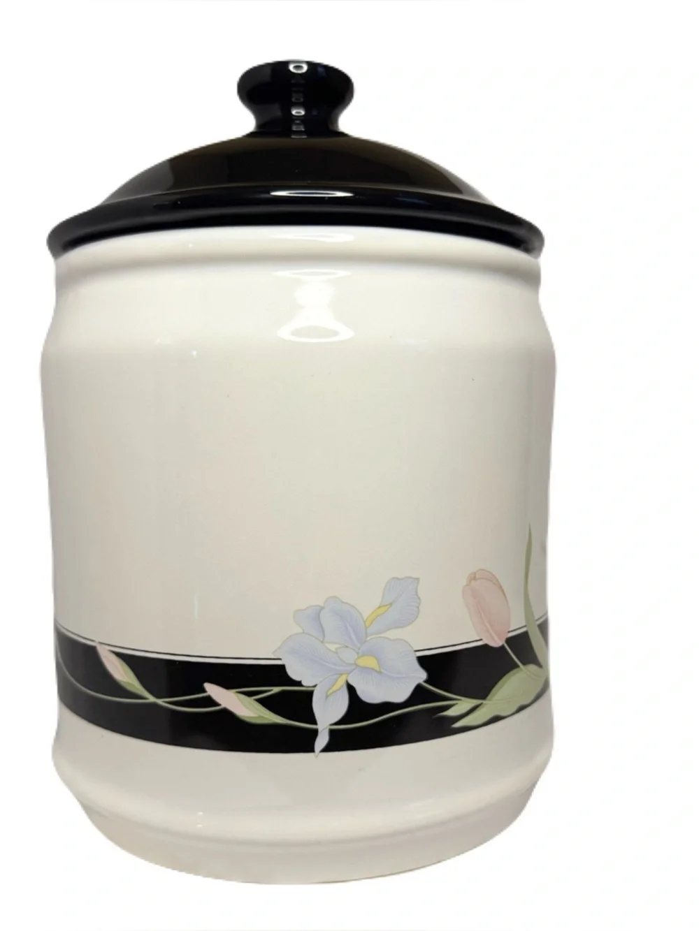 Fairfield by Vanessa Floral Patterned Canister W/ Lid 8”